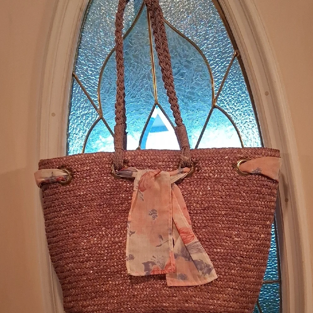Purple Woven Small Pet Tote Bag
